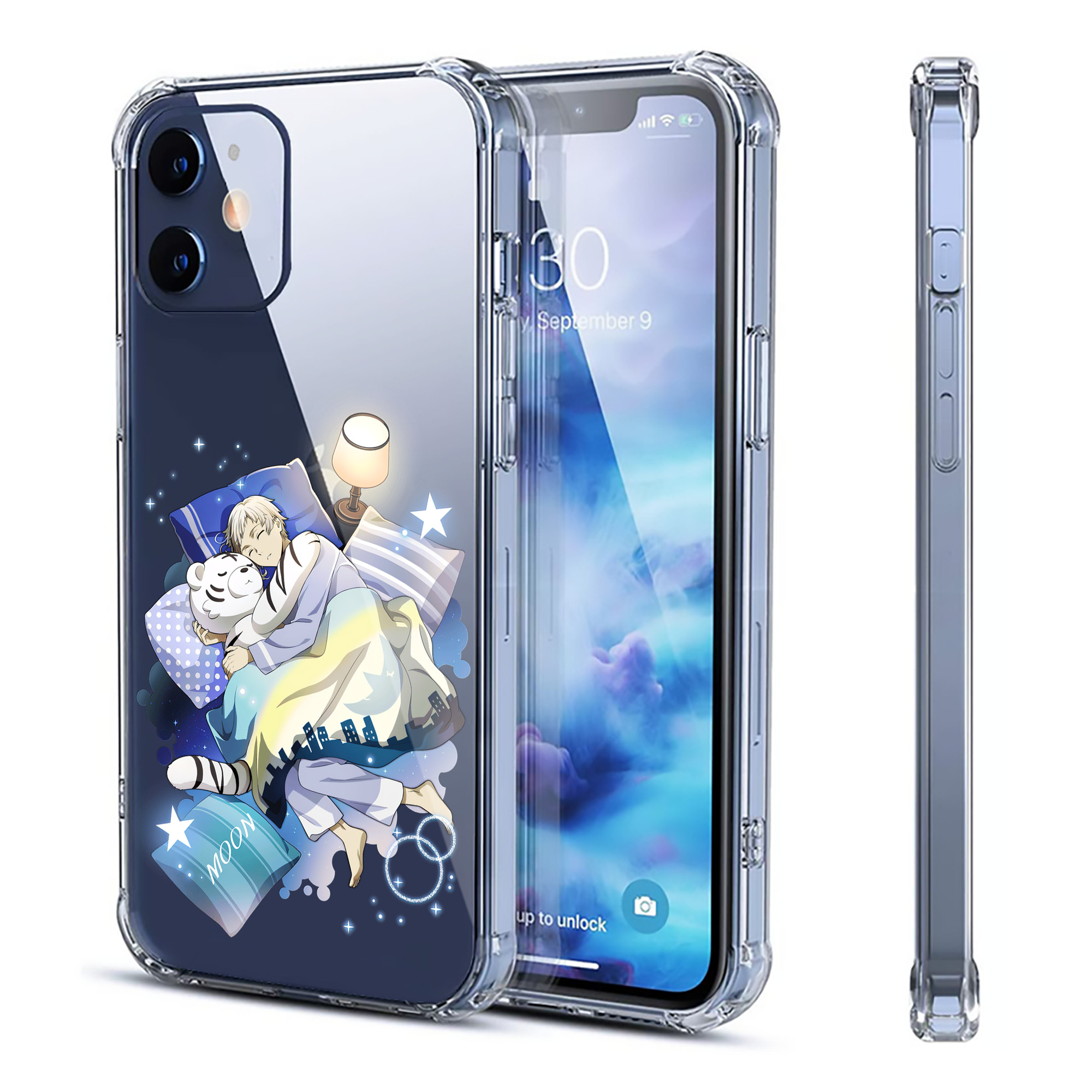 （画像用） 文豪ストレイドッグス Bungo Stray Dogs 【iPhone 12シリーズ対応】透明スマホケース（クリアソフトケース）